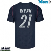 United States Timothy Weah #21 Replica Away Shirt World Cup 2026 Short Sleeve